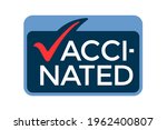 vaccinated logo design. i am... | Shutterstock .eps vector #1962400807