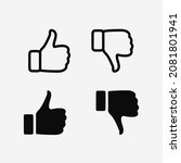 Set Of Like And Unlike Icons
