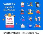 variety 3d event bundle... | Shutterstock .eps vector #2139001767