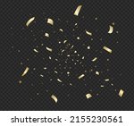 gold confetti and firecracker... | Shutterstock .eps vector #2155230561