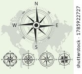 retro nautical compass. retro... | Shutterstock .eps vector #1785922727