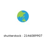 globe showing asia australia... | Shutterstock .eps vector #2146089907