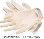 medical gloves isolated on white background