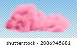 realistic pink cloud isolated... | Shutterstock .eps vector #2086945681