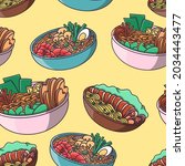 colored seamless pattern of...