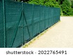 the shading fabric on the wire fence creates a private space and in a moment you have an opaque fence from annoying neighbors and views from the street, construction site