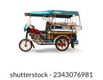 Side view of tricycles  tuk tuk ...
