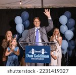 Small photo of NEW YORK, N.Y. – August 23, 2022: Democratic congressional candidate Dan Goldman addresses supporters during his campaign’s primary election night watch party.