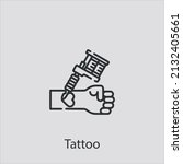 tattoo icon vector icon... | Shutterstock .eps vector #2132405661