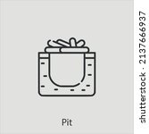 pit  icon vector icon.editable... | Shutterstock .eps vector #2137666937