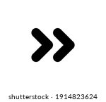 fast forward vector icon.... | Shutterstock .eps vector #1914823624