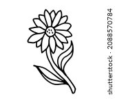 chamomile in doodle style.... | Shutterstock .eps vector #2088570784