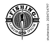 fishing logo  bass  tuna ... | Shutterstock .eps vector #2034714797