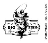 fishing logo  bass  tuna ... | Shutterstock .eps vector #2034729521