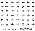 arrows big black set icons.... | Shutterstock .eps vector #1906677364