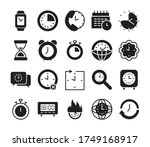 global sphere and clock time... | Shutterstock .eps vector #1749168917