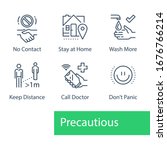 virus outbreak precautions ... | Shutterstock .eps vector #1676766214