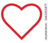 heart icon outline isolated... | Shutterstock .eps vector #1662201877