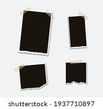 set of vector photo frame... | Shutterstock .eps vector #1937710897