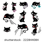 cats | Shutterstock .eps vector #222844084