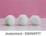 Soft Cotton Balls On White Table