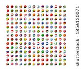 set of world flag icons. vector ... | Shutterstock .eps vector #1856120071