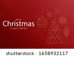 merry christmas and happy new... | Shutterstock .eps vector #1658932117