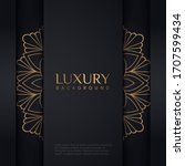luxury mandala background with... | Shutterstock .eps vector #1707599434