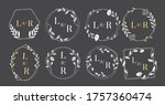 elegant floral monograms and... | Shutterstock .eps vector #1757360474