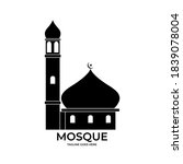 symbol of logo modern mosque ... | Shutterstock .eps vector #1839078004