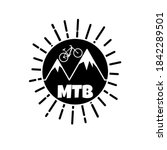 silhouette of mountain bike... | Shutterstock .eps vector #1842289501