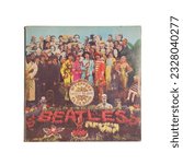 Small photo of Sgt. Pepper's Lonely Hearts Club Band is the eighth album by the musical group The Beatles. isolated white background. Udine Italy_July 4 2023