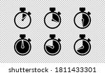 Timer Isolated Icon Set On...