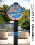Small photo of The Ironbound Welcome Sign in Newark,NJ