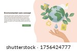 environmental care and... | Shutterstock .eps vector #1756424777