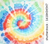 spiral tie dye design.... | Shutterstock . vector #1618434547