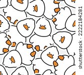 seamless pattern of cute duck...