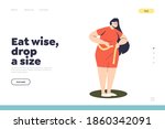 weight loss landing page... | Shutterstock .eps vector #1860342091