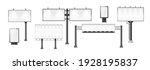 billboards set. different... | Shutterstock .eps vector #1928195837