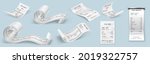 realistic payment paper bills... | Shutterstock .eps vector #2019322757