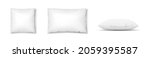 realistic white pillow square... | Shutterstock .eps vector #2059395587