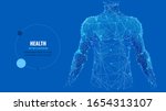 abstract isolated human body on ... | Shutterstock .eps vector #1654313107