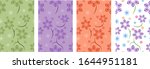 floral repeat pattern with... | Shutterstock .eps vector #1644951181