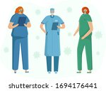  edical staff talking about the ... | Shutterstock .eps vector #1694176441