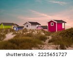 Colorful Beach Huts On...