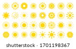 sun flat cartoon icon set.... | Shutterstock .eps vector #1701198367