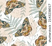 artistic seamless pattern with... | Shutterstock .eps vector #2143238017