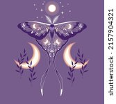 vector illustration with purple ... | Shutterstock .eps vector #2157904321