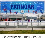 Small photo of Bucharest Romania - 12.24.2020: Ice Skating Rink ( Patinoar)at Veranda Mall in Bucharest.