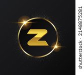 golden z letter logo  rounded... | Shutterstock .eps vector #2148875281